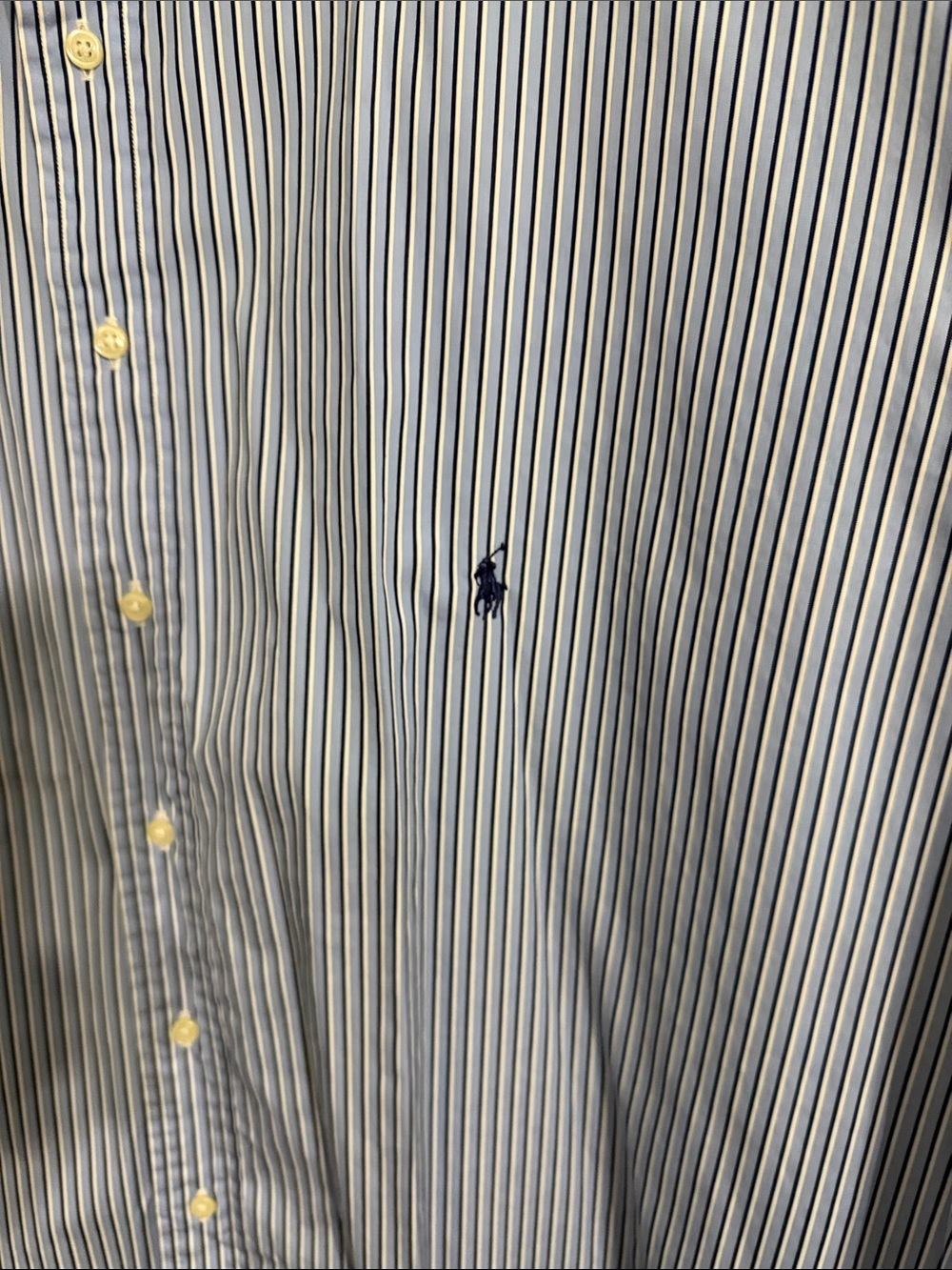 Ralph Lauren Blue & White Striped Button-Down Shirt - Picture 2 of 12